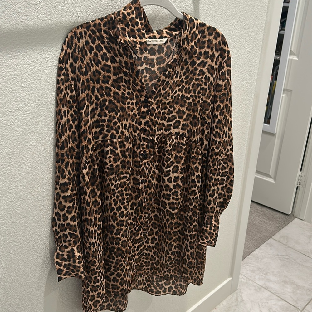 Zara button down tunic